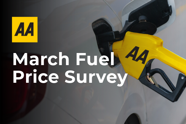 March AA Fuel Survey: Fuel Prices Hold Steady as EV Costs Decline